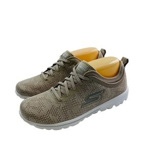 Skechers Go Walk Women’s Sz 8 Taupe Sneakers